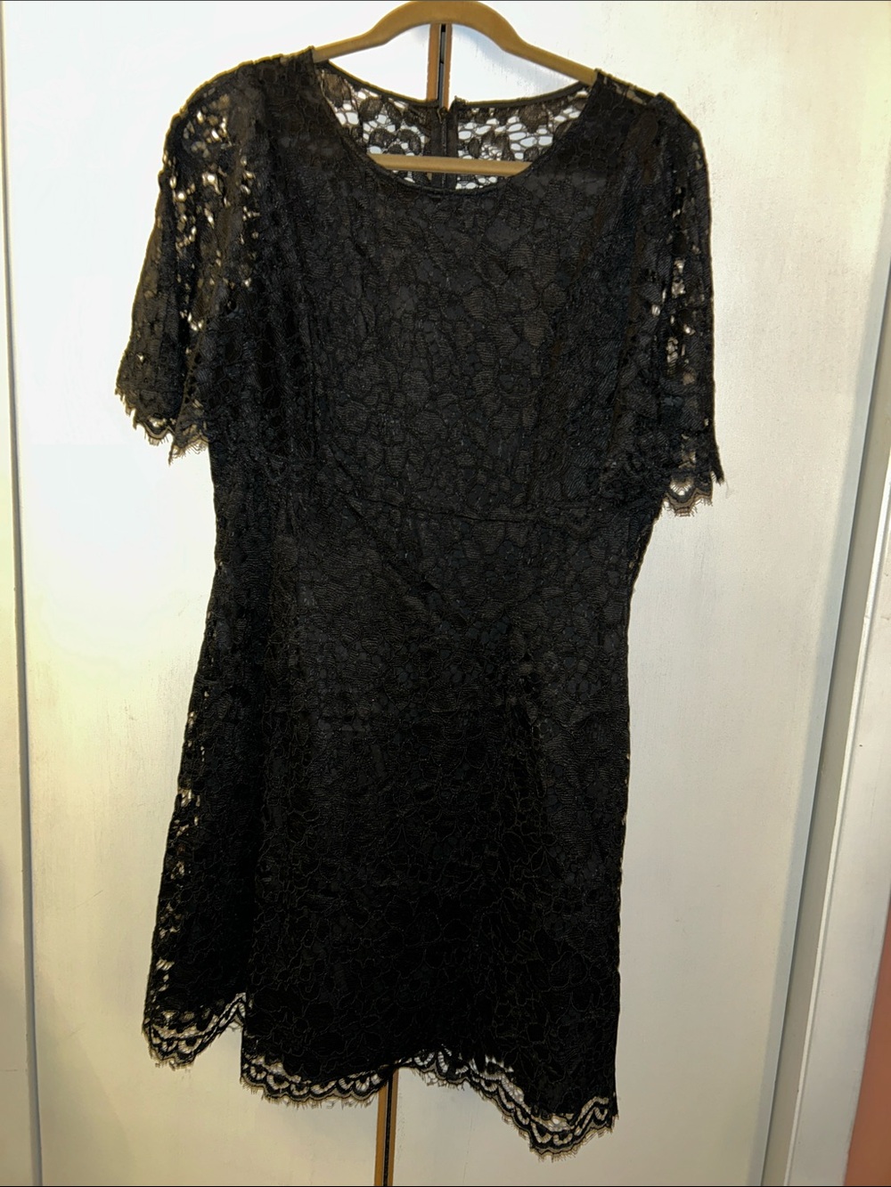 Vince Camuto Black Lace Mini Dress